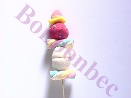 Brochette de bonbons bonhomme
